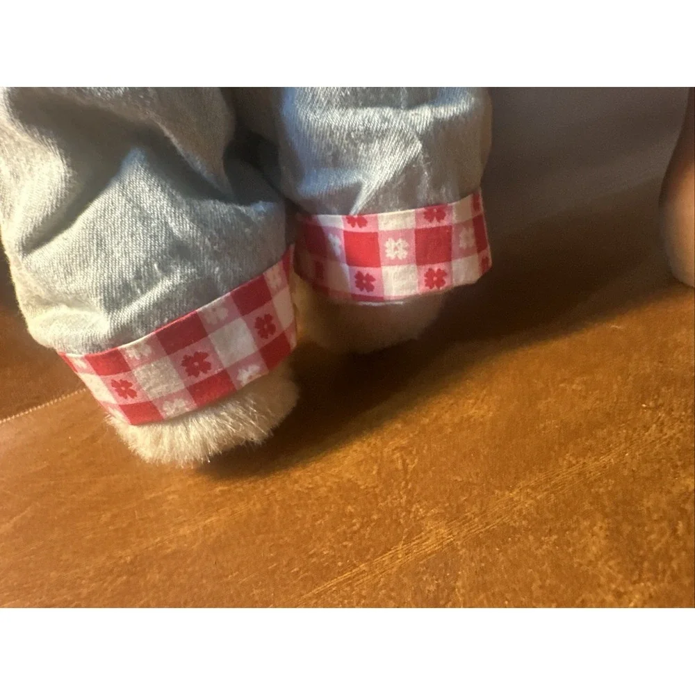 Fuzzy VanderBear Picnic Boy with Overalls Plush 13